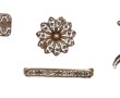 Lot de 5 broches en argent (4 en argent 