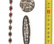 Lot de 3 bijoux en argent : une broche r