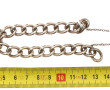 Bracelet style gourmette en argent, poid