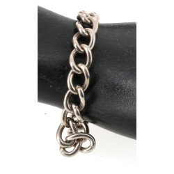 Bracelet style gourmette en argent, poid