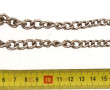 Collier maille gourmette en chute en arg