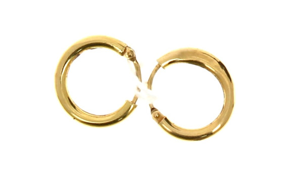 Paire de petites créoles en or 18 carats