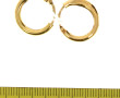 Paire de petites créoles en or 18 carats