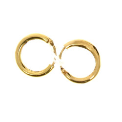 Paire de petites créoles en or 18 carats
