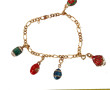Bracelet fantaisie en métal doré agrémen