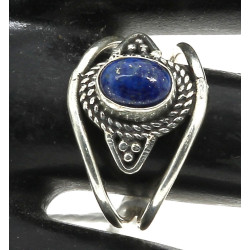Bague en argent 925ème sertie d'un lapis