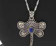 Pendentif libellule en argent 925ème et 