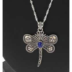 Pendentif libellule en argent 925ème et 