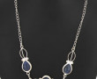 Collier en argent 925ème et cabochons po