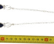 Collier en argent 925ème et cabochons po