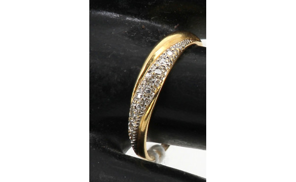 Bague jonc deux ors 18 carats (750ème), 