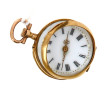 Petite montre de col en or jaune 18 cara