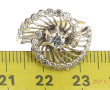 Bague style tourbillon en or 18 carats s