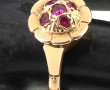 Bague ancienne en or jaune 18 carats, po
