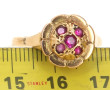 Bague ancienne en or jaune 18 carats, po