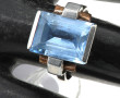 Bague ancienne en argent style ART DECO,