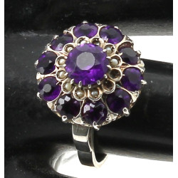 Bague ancienne en argent, sertie de pier