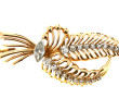 Broche en jaune 18 carats, poinçon tête 