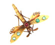 Ravissante broche ancienne en or 18 cara