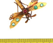 Ravissante broche ancienne en or 18 cara