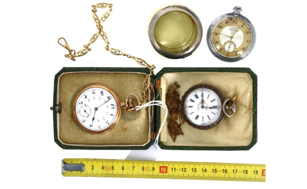 Lot de 3 montres gousset anciennes : une