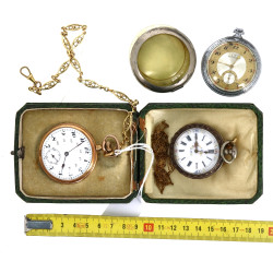 Lot de 3 montres gousset anciennes : une