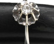 Bague solitaire diamant en or gris 18 ca