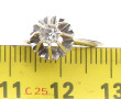 Bague solitaire diamant en or gris 18 ca