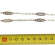 Chaîne en argent à maille alternée, poin
