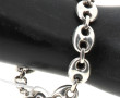 Bracelet en argent maille grain de café,