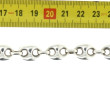 Bracelet en argent maille grain de café,