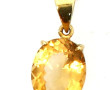 Pendentif en or jaune 18 carats sertie d