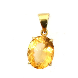 Pendentif en or jaune 18 carats sertie d