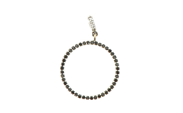 Pendentif en or gris 18 carats, forme ce