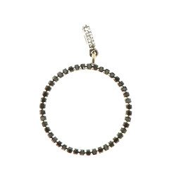 Pendentif en or gris 18 carats, forme ce