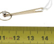 Pendentif de ligne design en or gris 18 