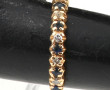 Demi alliance en or jaune 18 carats, ser