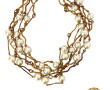 Lot de 3 bijoux fantaisie en métal doré,