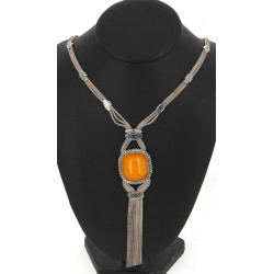 Collier style ethnique en argent 925ème 