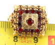 Bague en or jaune 18 carats, poinçon têt