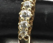 Bague en or jaune 18 carats, poinçon têt