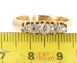Bague en or jaune 18 carats, poinçon têt