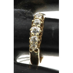 Bague en or jaune 18 carats, poinçon têt