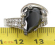 Bague en argent 925ème sertie d'un stras