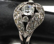 Bague ancienne en argent, poinçonnée, se
