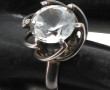 Bague en argent 925ème, sertie d'une pie