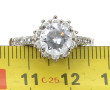 Bague en argent 925ème, style solitaire,