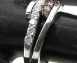 Bague jonc en argent 925ème, sertie de 2