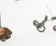 Broche-pendentif en argent 900ème et cam