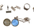 Trois paires de boutons de manchette en 